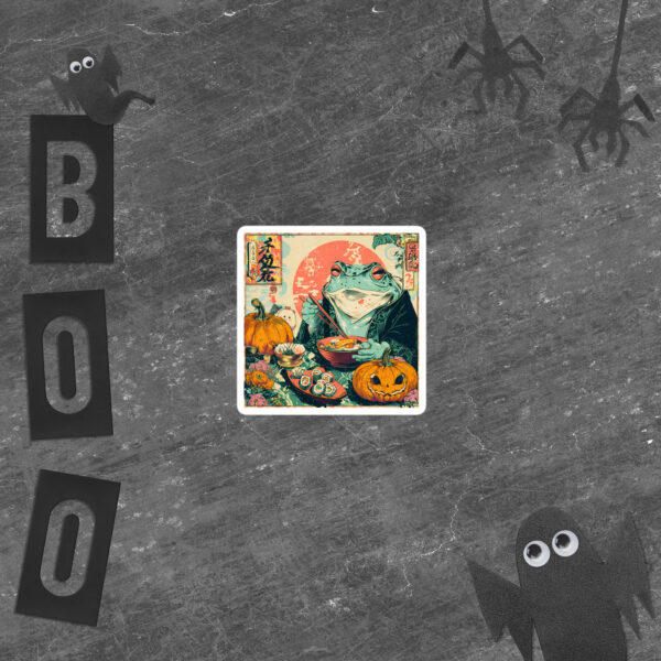 Sinister Noodle Frog Sticker