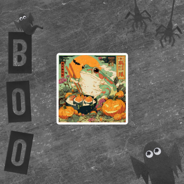 Halloween Kaeru Sticker