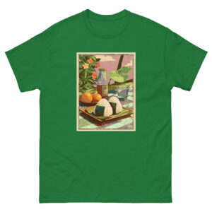 unisex-classic-tee-turf-green-front-68f7e1deb789c-1.jpg Onigiri — Simple Table Moments
