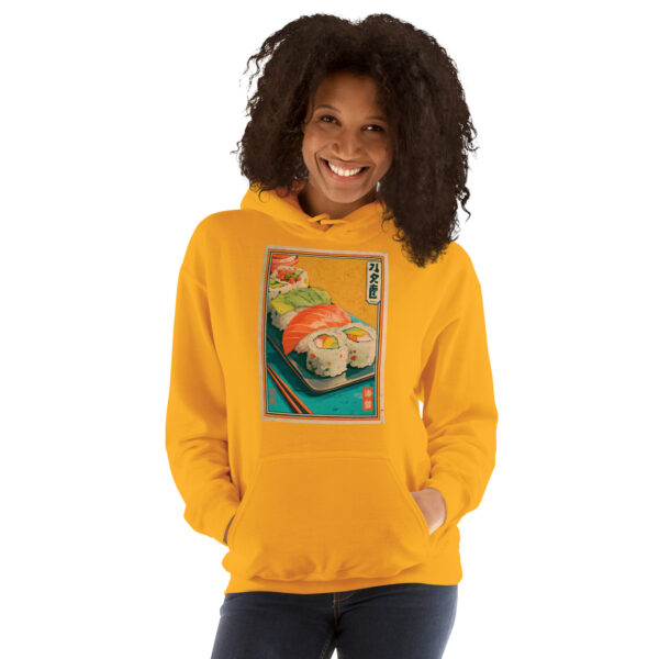 unisex-heavy-blend-hoodie-gold-front-68fe979494bb8.jpg Sushi Night | Japanese Streetwear Hoodie