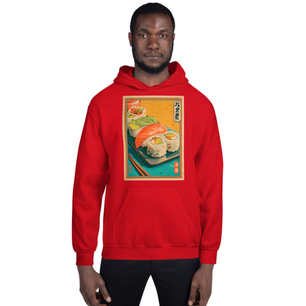unisex-heavy-blend-hoodie-red-front-68fe979475ed4.jpg Sushi Night | Japanese Streetwear Hoodie