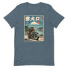 unisex-staple-t-shirt-heather-slate-front-6914d1f2cf56f.jpg Samurai Biker Fuji Tee