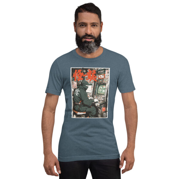 unisex-staple-t-shirt-heather-slate-front-6914d3caa4f18.jpg The Ninja Gamer Tee