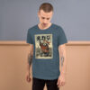 unisex-staple-t-shirt-heather-slate-front-6914e4bd94618.jpg The Rooftop Raccoon Ninja Tee