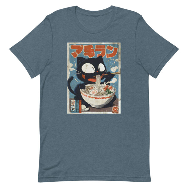 unisex-staple-t-shirt-heather-slate-front-6914ed743d691.jpg The Hungry Neko Ramen Tee