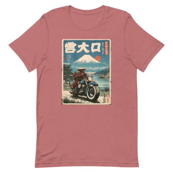 unisex-staple-t-shirt-mauve-front-6914d1f2de873.jpg Samurai Biker Fuji Tee