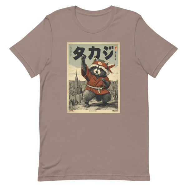 unisex-staple-t-shirt-pebble-front-6914e4be7239e.jpg The Rooftop Raccoon Ninja Tee