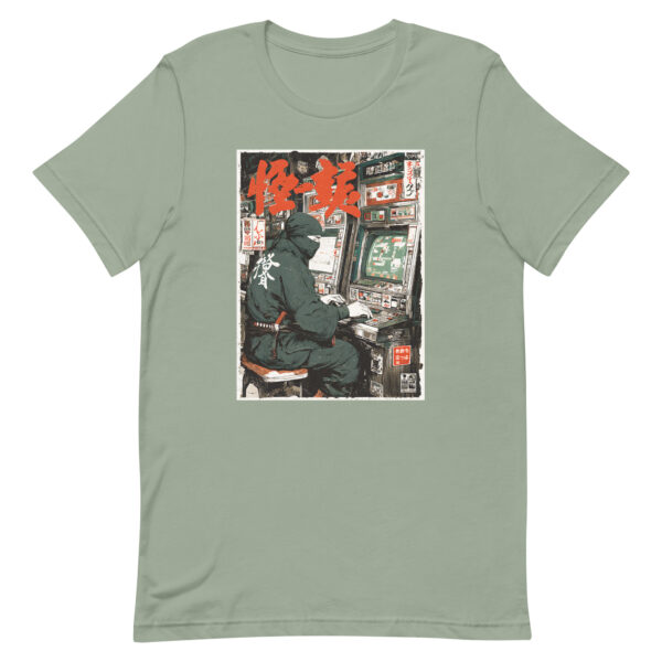 unisex-staple-t-shirt-sage-front-6914d3ca718ae.jpg The Ninja Gamer Tee