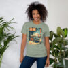 unisex-staple-t-shirt-sage-front-6914d8d92ee2d.jpg The Torii Surf Wagon Tee