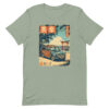 unisex-staple-t-shirt-sage-front-6914d8d9eed7f.jpg The Torii Surf Wagon Tee