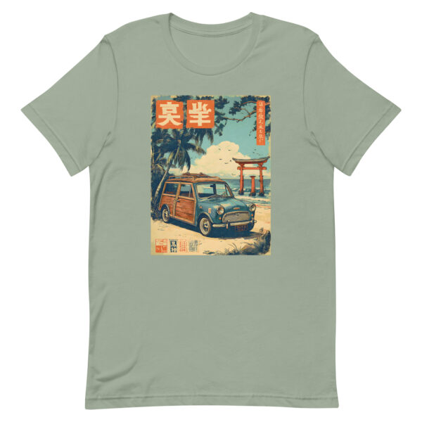 unisex-staple-t-shirt-sage-front-6914d8d9eed7f.jpg The Torii Surf Wagon Tee