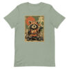 unisex-staple-t-shirt-sage-front-6914e5a452c62.jpg Urban Raccoon Fighter Tee