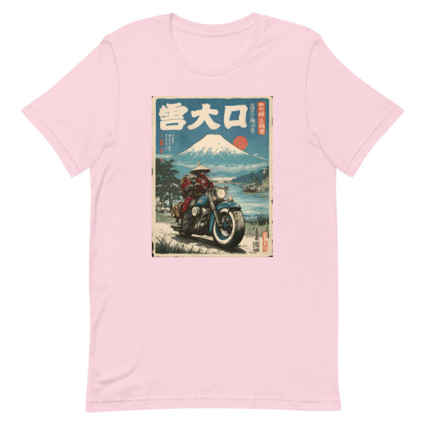 unisex-staple-t-shirt-soft-pink-front-6914d1f351f05.jpg Samurai Biker Fuji Tee