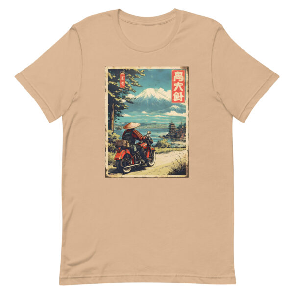 unisex-staple-t-shirt-tan-front-6914cf6288c3a.jpg The Ronin Rider Tee