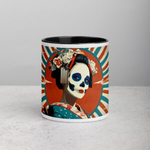 Ghostly Geisha Mug with Color Inside