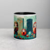 Haunted Daruma Grounds Mug with Color Inside