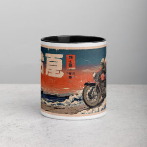 Biker Ukiyo-e Mug