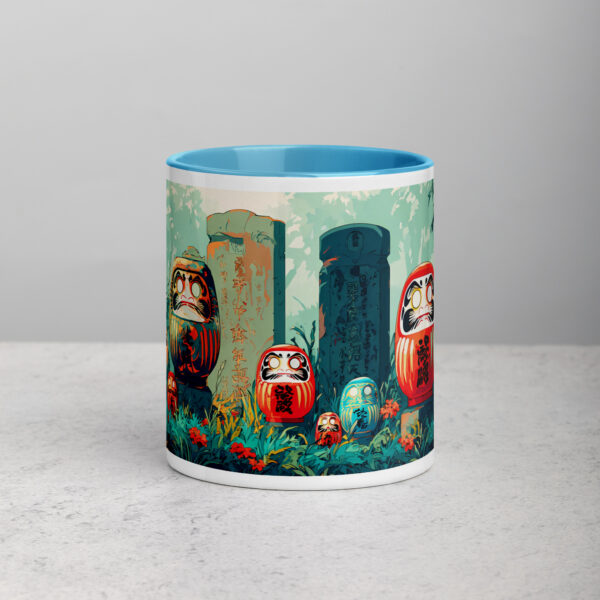 Haunted Daruma Grounds Mug with Color Inside