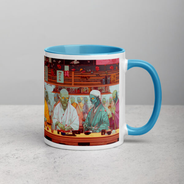 Zombie Sushi Bar Mug with Color Inside
