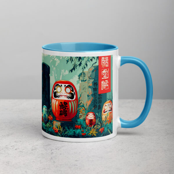 Haunted Daruma Grounds Mug with Color Inside