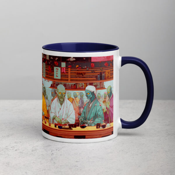 Zombie Sushi Bar Mug with Color Inside