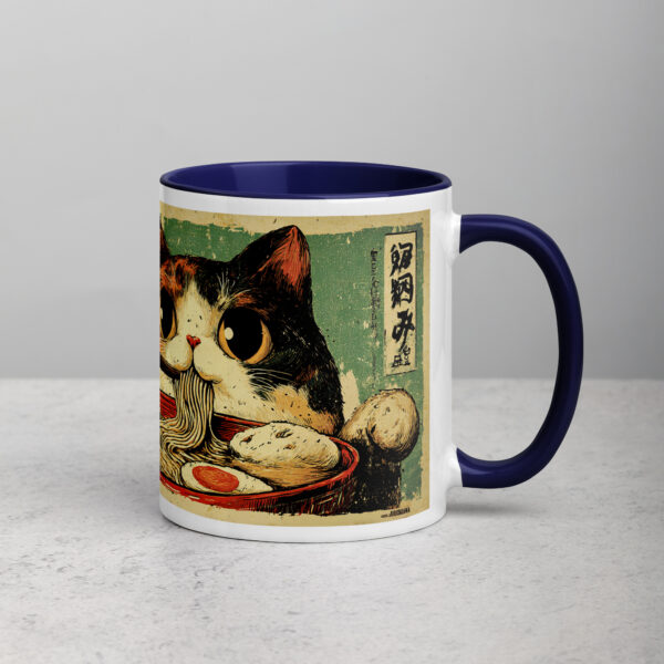 white-ceramic-mug-with-color-inside-dark-blue-11-oz-right-69274e75b275c.jpg Cute Cat Ramen Lover Mug