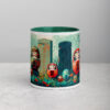 Haunted Daruma Grounds Mug with Color Inside