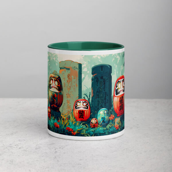 Haunted Daruma Grounds Mug with Color Inside