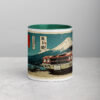 white-ceramic-mug-with-color-inside-dark-green-11-oz-front-69274f4c636e9.jpg Muscle Car Mount Fuji Mug