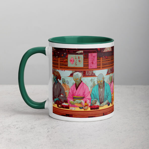 Zombie Sushi Bar Mug with Color Inside