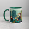 Haunted Daruma Grounds Mug with Color Inside