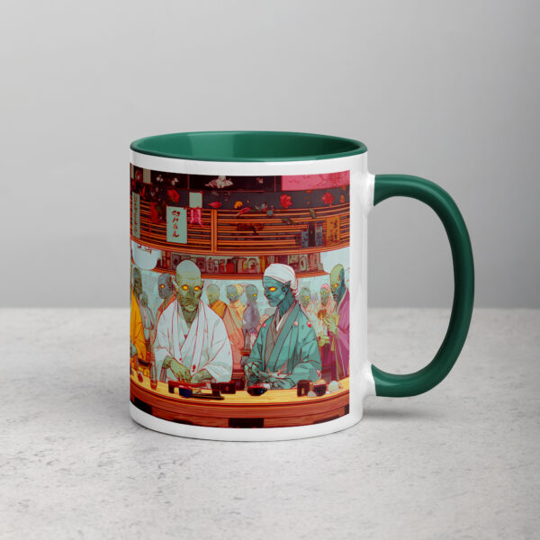 Zombie Sushi Bar Mug with Color Inside