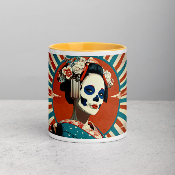 Ghostly Geisha Mug with Color Inside