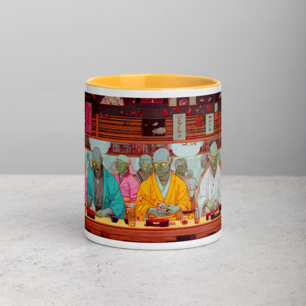 Zombie Sushi Bar Mug with Color Inside