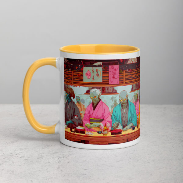 Zombie Sushi Bar Mug with Color Inside