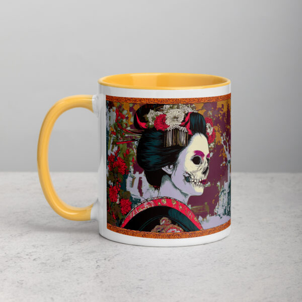 Yūrei Geisha Mug with Color Inside