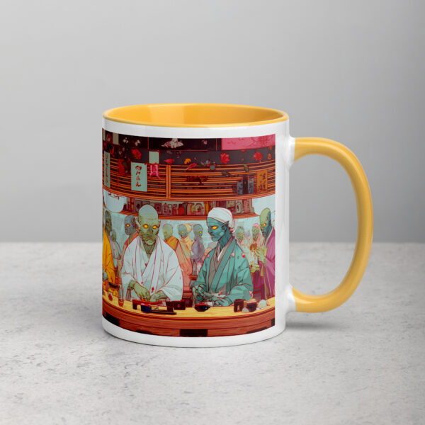 Zombie Sushi Bar Mug with Color Inside