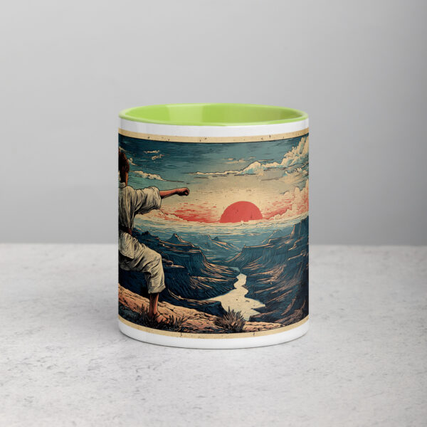 white-ceramic-mug-with-color-inside-green-11-oz-front-69274c3472889.jpg Canyon Karate Master Mug
