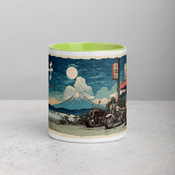 white-ceramic-mug-with-color-inside-green-11-oz-front-69274e236b652.jpg Moonlit Fuji Biker Mug