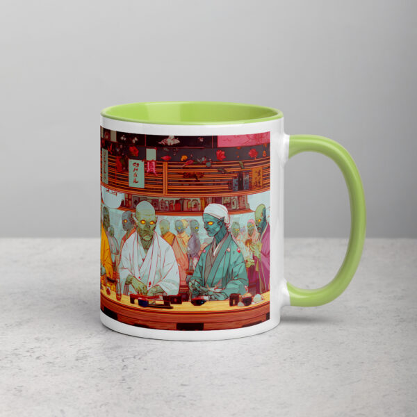 Zombie Sushi Bar Mug with Color Inside