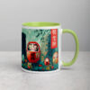 Haunted Daruma Grounds Mug with Color Inside