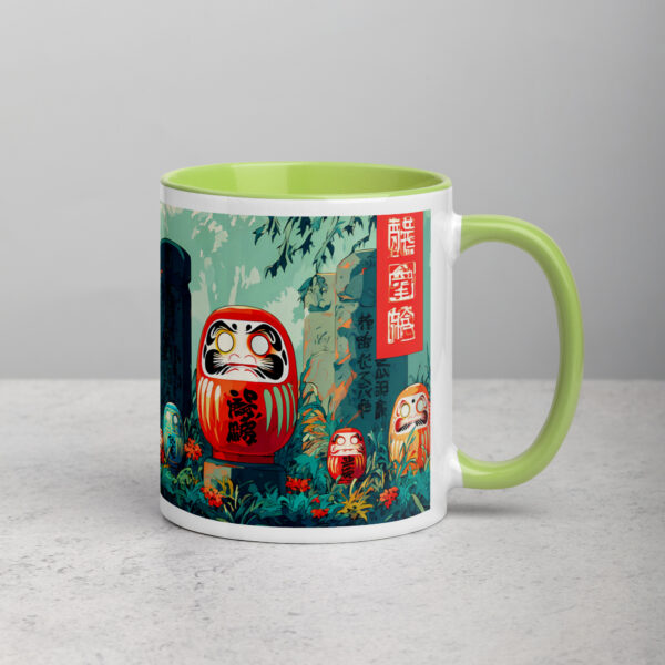 Haunted Daruma Grounds Mug with Color Inside