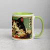white-ceramic-mug-with-color-inside-green-11-oz-right-69274e75b31c0.jpg Cute Cat Ramen Lover Mug