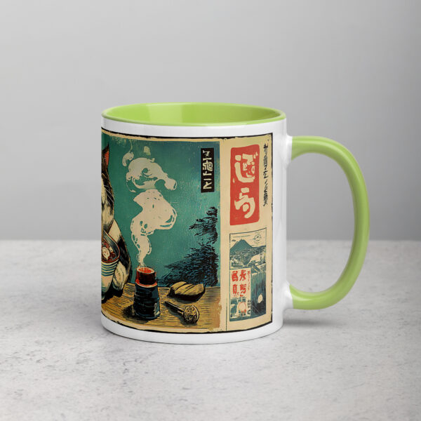 white-ceramic-mug-with-color-inside-green-11-oz-right-69274eca081fe.jpg Happy Noodle Cat Mug