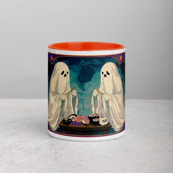 Spooky Sushi Spirits Mug with Color Inside