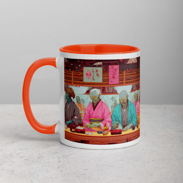 Zombie Sushi Bar Mug with Color Inside