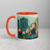 Haunted Daruma Grounds Mug with Color Inside