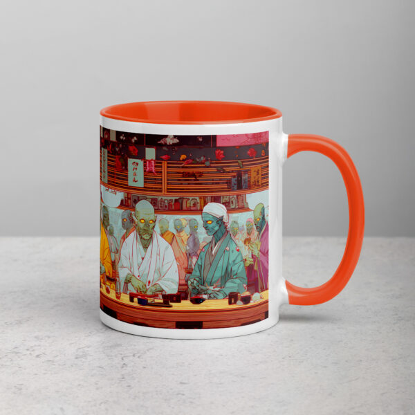 Zombie Sushi Bar Mug with Color Inside