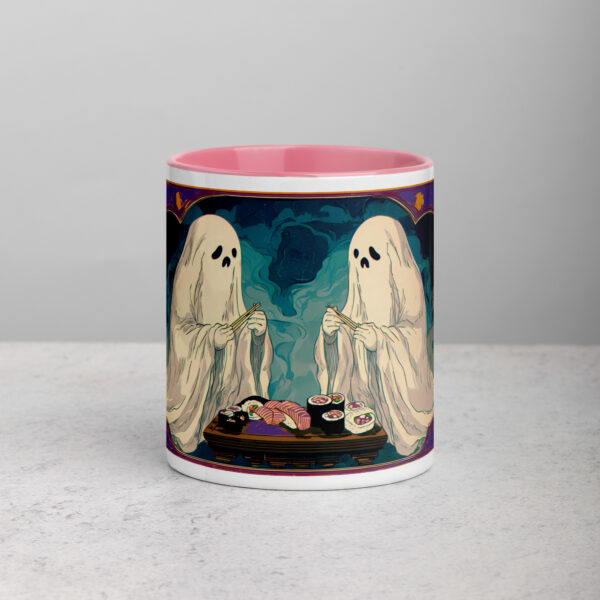 Spooky Sushi Spirits Mug with Color Inside