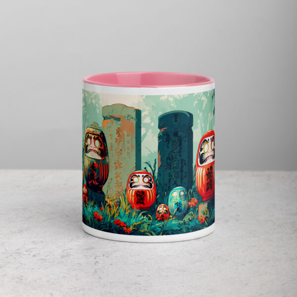 Haunted Daruma Grounds Mug with Color Inside